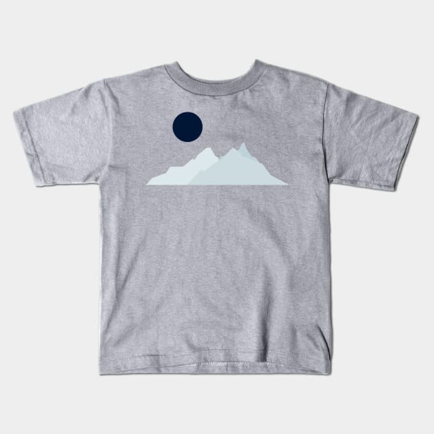 Blue Moon Kids T-Shirt by L'Appel du Vide Designs by Danielle Canonico